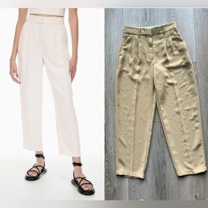 NWOTS Wilfred High-rise Crepe Carrot Pants Sz 2 Tan colour